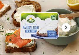 Cream cheese has a texture similar to that of whipped cream . Arla Cream Cheese Arla