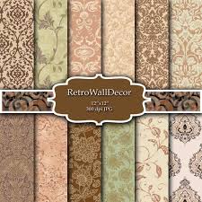 If you're looking for the best vintage rustic wood background then wallpapertag is the place to be. Old Wallpaper Digital Vintage Wallpapers Damask Wallpaper Etsy