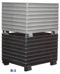 33 results for corrugated stainless steel tubing. Corrugated Steel Containers Stackbins Stacking Containers Steel Bins Steel Totes