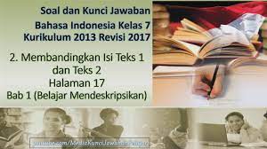 We did not find results for: Soal Dan Kunci Jawaban Bahasa Indonesia Kelas 7 Membandingkan Isi Teks 1 Dan Teks 2 Halaman 17 Youtube