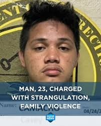 Casey Hualde Camacho, Jr., age 23, is accused by the victim of waking her  by throwing a speaker at her, hitting her chest, and then threatening her  with a knife held to