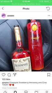 Pineapple Strawberry Hennessy And Ciroc Drinks Alcohol Recipes Boozy Drinks Liquor Drinks