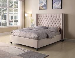 Best Master Furniture Holland Tufted Platform Bed Cal King Beige In 2020 Best Master Furniture Upholstered Platform Bed Furniture