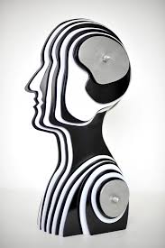 Sculpture by Sam Shendi | Black and White Aluminium - Art People ...