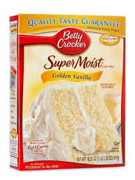 Betty Crocker Supermoist Golden Vanilla Cake Mix Review Vanilla Cake Mix Recipes Soy Free Cake Betty Crocker Cake