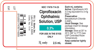 Ciprofloxacin Ophthalmic Solution Usp 0 3