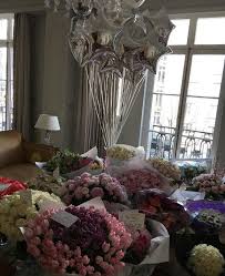 Beautiful Happy Birthday Flowers And Balloons Room Full Of Flowers Happy Birthday Flower