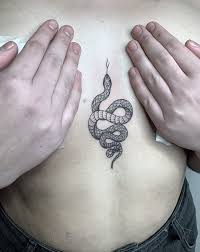 Snake Tattoo By Magali Corpas Chest Tattoos For Women Snake Tattoo Tattoos For Women