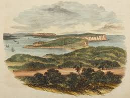 Sydney Harbour Looking North From Vaucluse Antique Print Map Room Antique Prints Harbour Map Print