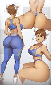 Rule 34 - 1girls 2021 Artist Signature Ass Ass Focus Back View Big Ass Big  Breasts Blue Panties Blue Sports Bra Blue Yoga Pants Breasts Brown Eyes  Brown Hair Butt Capcom Chun-li
