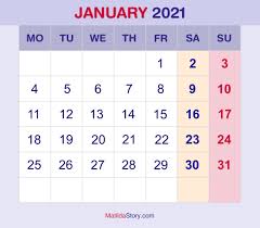 You may download these free printable 2021 calendars in pdf format. January 2021 Monthly Calendar Monthly Planner Printable Free Monday Start Matildastory Com