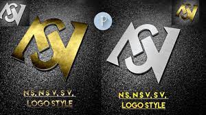 N S N S V 3d Logo Designs In Pixellab Tutorial Assigned Graphics 3d Logo Design Logo Design 3d Logo