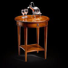 Save 5% on 2 select item (s) free shipping. Traditional Side Table Cvf035 Prestige Srl Unipersonale Cherrywood Round With Drawer