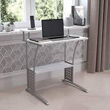 Maybe you would like to learn more about one of these? Flash Furniture Clifton Computer Desk White Home Office Desk Raised Monitor Shelf Perforated Side Paneling Pricepulse