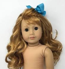 American Girl Doll Curly Strawberry Blonde Hair Hazel Brown Green Eyes Pristine Strawberry Blonde Hair American Girl Doll Strawberry Blonde