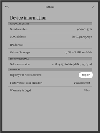 Repair Your Kobo Account On Your Kobo Ereader Rakuten Kobo