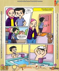 Kini, syukur khamis kembali bangkit untuk meneruskan kehidupannya seperti biasa. Masak Alif Kalah Sama Kerbau 3 Komik Anak Komik Pendidikan Anak Usia Dini