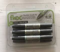 Details About Letraset Flexmarker 6 Pen Set Set 2 Flex Markers