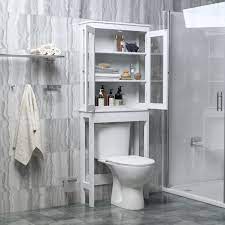 We have all sorts of designs available, all of which will provide you with lots more space for creams, gels and anything else you might want to. Bathroom Cabinet Wall Cabinet Over The Toilet Space Saver With 3 Wood Shelves And 2 Glass Doors Storage Cabinet Walmart Com Walmart Com
