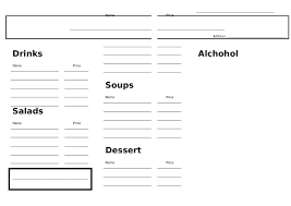 Students will solve math problems using the restaurant menus. Restaurant Menu And Order Pad