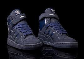 Black And Blue Men S Adidas Shoes Adidas Forum Hi Eatmoreshoes Comfortable Mens Shoes Adidas Sneakers Mens Fashion Shoes