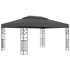 Bis 3 m x 4 m. Vidaxl Pavillon Mit Doppeldach 3x4 M Kaufland De