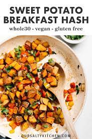 Sweet Potato Hash Whole30 Paleo Vegan Recipe Sweet Potato Breakfast Hash Plant Based Recipes Breakfast Sweet Potato Hash