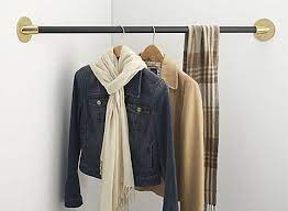 Addgrace industrial pipe garment rack iron wall mounted right angle corner clothing rack with screws diy home storage display (black) 18.1 4.5 out of 5 stars 64 2 offers from $23.99 Corner Hanging Bar Corner Closet Hanging Closet Organizer Hanging Closet