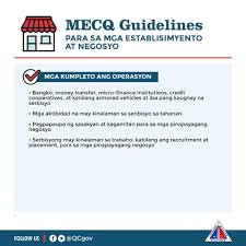 Strict home quarantine shall be observed in all households, work in government offices may operate at skeleton workforce in combination with other alternative work arrangements as approved. Qc Issues Mecq Guidelines For Business Establishments Untv News Untv News