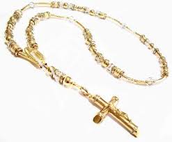 Rosarios De Oro Bimetal Laminado 14k Monterrey Joyas Relojes Rosario De Oro Joyeria Para Hombre Rosarios