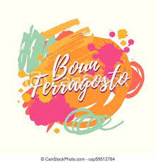 Buon Ferragosto Italian Summer Festival Hand Lettering Translation Happy Ferragosto For Poster Banner Logo Icon Promo Canstock