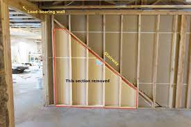 The thumb rule about walls perpendicular to joists being load bearing is usually true above the basement. Is This A Load Bearing Wall If So How Do I Modify It For A Nook