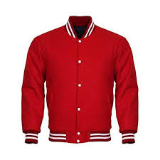 Letterman Varsity Jacket Full Wool Red White Jackets Town Fleece Varsity Jacket Varsity Jacket Varsity Letterman Jackets