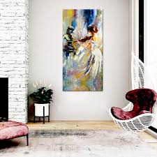 Before you can paint on raw canvas, the fabric should be primed. Girl Playing Violin Designer Canvas Printed Painting Wallmantra