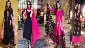 (b) blue suit red tie. Black And Pink Combinations Suits Designs Party Wear Black And Pink Salwar Suits Designs Ideas Youtube