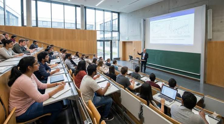 Students in Germany Lecture Hall