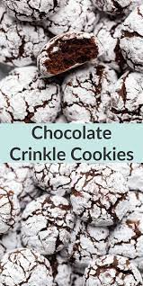 These Chocolate Crinkle Cookies Are Soft Cakey Slightly Fudgy And Delicious Too The Perfect Chr Chocolate Crinkle Cookies Chocolate Crinkles Holiday Baking