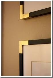 Black And Gold Painting Diy Spruce Up A Black Frame With Gold Paint On The Corners Gold Diy Diy Home Decor Home Diy