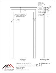 The contractor provides the required measurements to trim solutions and we make the product to your. Cad Drawings Custom Pvc Door Surrounds Exterior Trim Specialties
