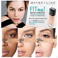 Maybelline Fit Me Matte Poreless Foundation Fit Me Matte And Poreless Maybelline Maybelline Fitme