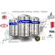 Harga toren air lengkap berbagai jenis dan merek seperti penguin. Jual Tangki Air Stainless Steel Tbs K 500 500liter Merk Penguin Kamar Mandiku Com