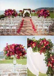 Glam Shades Of Pink Wedding Pink Wedding Decorations Orange And Pink Wedding Pink Wedding Flowers