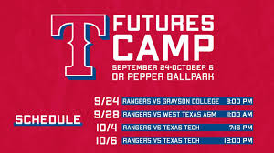 Rangers Futures Camp Coming To Frisco Frisco Roughriders News