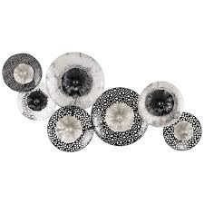 Kitchen wall decor & wall art. Black And Silver Ornate Metal Wall Art