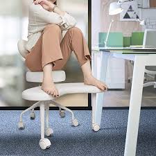 Wobble stool standing desk balance chair for active sitting. Amazon Com Pipersong Meditation Chair Home Office Desk Chair Cross Legged Chair With Back Support And Adjustab In 2021 Office Desk Chair Adjustable Stool Desk Chair