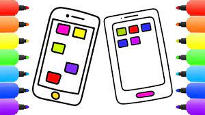 Unicorn coloring book glitter is an online html5 game presented by yiv.com, it's playable in browsers such as safari and chrome. How To Draw Red Iphone And Samsung Galaxy Coloring Pages Drawing Colo Coloring Pages Iphone Coloring For Kids