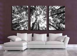 Large Black And White Three Canvas Wall Grouping 80 Inch Aspen Tree Decor Mountain Huge Living Room Large Canvas Wall Art Multi Panel Wall Art Wall Art Designs