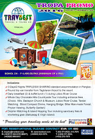 Bohol Tour Package Rate P 4 400 00 Pax Minimum Of 6 Pax Inclusions 3 Days 2 Nights Triple Six Sharing Standard Accommoda Travel Tours Tours Island Tour