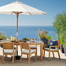 Square, rectangular & round outdoor dining tables suit your space. Larnaca Teak Extendable Outdoor Dining Table Williams Sonoma