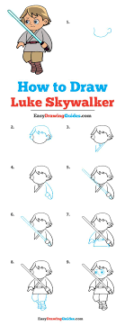 How To Draw Luke Skywalker Really Easy Drawing Tutorial Luke Skywalker Star Wars Drawings Drawing Tutorial Easy